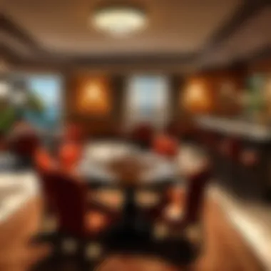 Exquisite Dining Experience Elegant dining setup at a luxury hotel in San Andreas