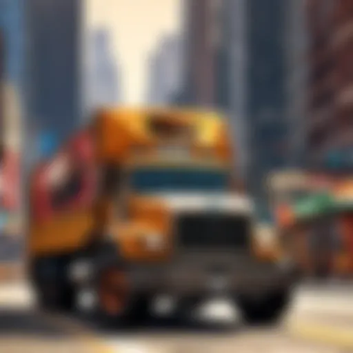 Majestic Bison Truck navigating urban streets