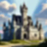 Majestic Castle Pocket Kingdom Illustration