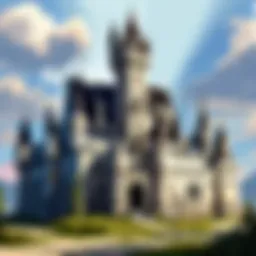 Majestic Castle Pocket Kingdom Illustration