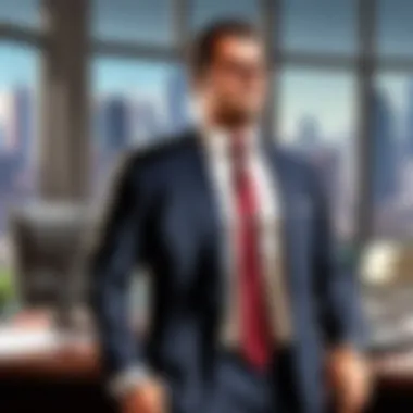 Navigating High-Level Corporate Discussions Male executive assistant in a strategic meeting with executives