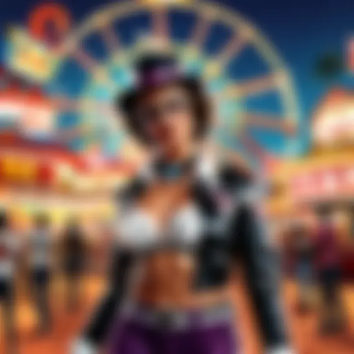 Illustration showcasing the excitement of carnival experiences on a budget