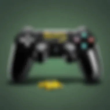 Minimalistic game controller silhouette