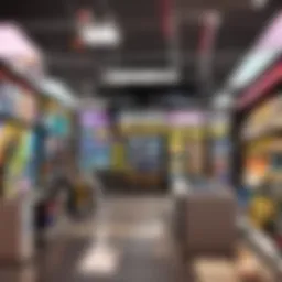 Modern Gaming Store with Sleek Design