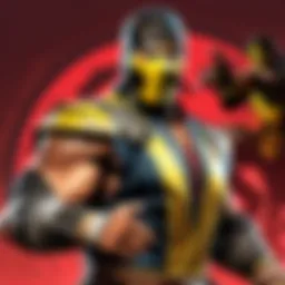 The iconic characters of Mortal Kombat in action