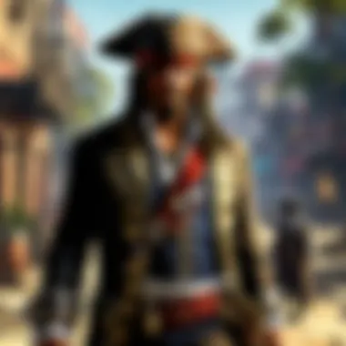 Shadows of Revelry Mysterious Pirate Tavern under Moonlight