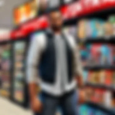 A graphic comparing economic trends of GameStop and gaming franchises