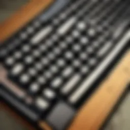 Illuminated keyboard with Windows logo