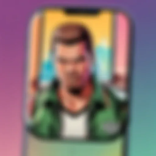 Mobile screen showing GTA game icon