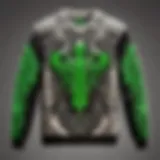 Razer sweatshirt showcasing intricate design