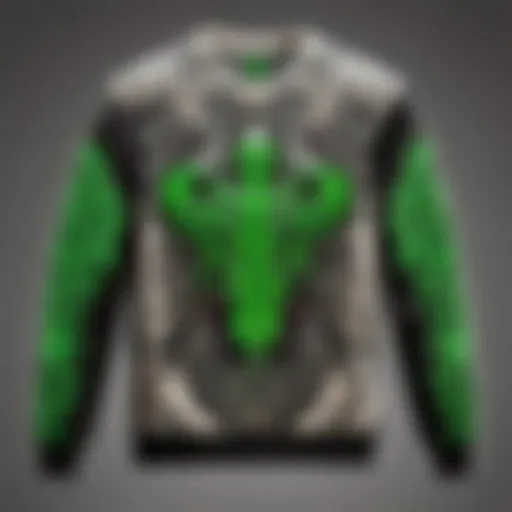 Razer sweatshirt showcasing intricate design