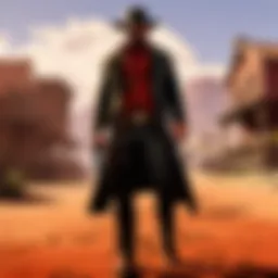 Wild West landscape in Red Dead Redemption