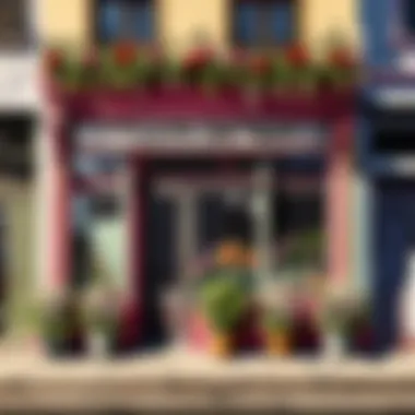 Entrancing Facade Santos Flower Shop Storefront