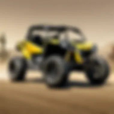 Dynamic Elegance Sleek Can Am 4 Wheeler in Motion