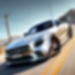 Sleek lines and aerodynamic profile of Mercedes GTR 63 AMG