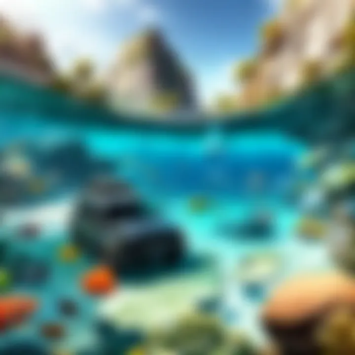 Spectacular aquarium in Zoo Tycoon Mobile