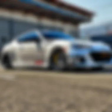 Race-Ready Suspension Tuning for Subaru BRZ Subaru BRZ drifting on race track