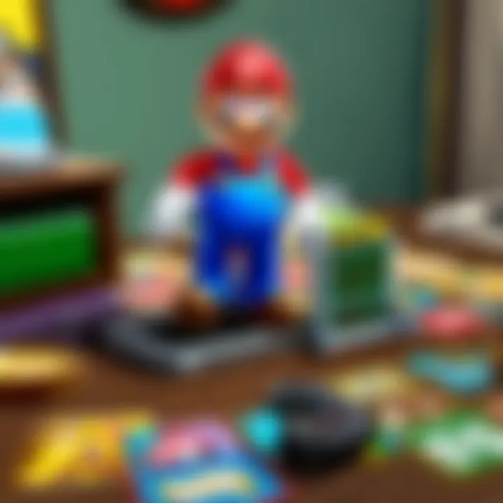 A futuristic depiction of potential Mario Party game mechanics and innovations.