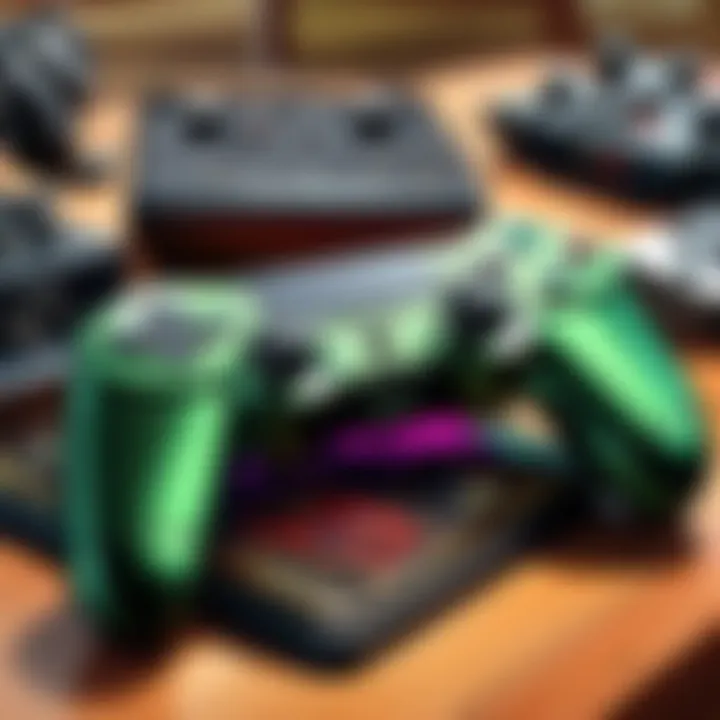 Gaming setup highlighting sound pads integrated with a gaming console