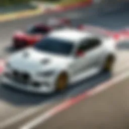 Sleek profile of the Giulia GTAm showcasing its aerodynamic design