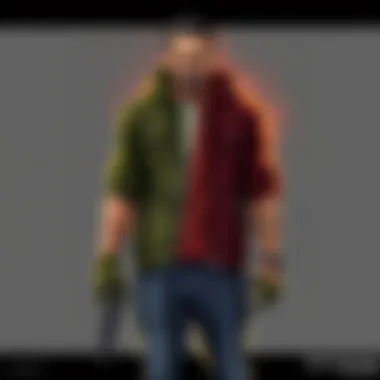 A digital landscape showcasing contrasting moral choices