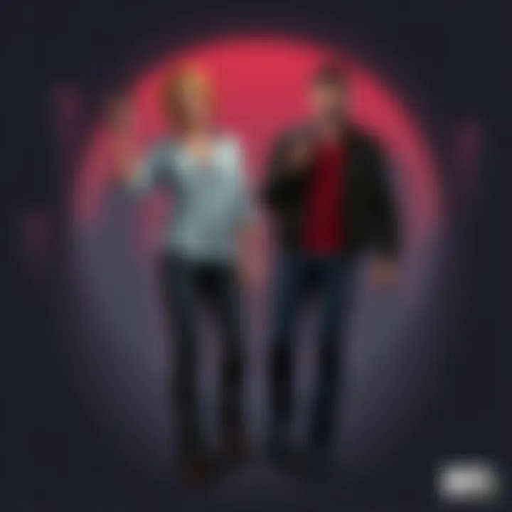 A character facing a moral dilemma in a game setting