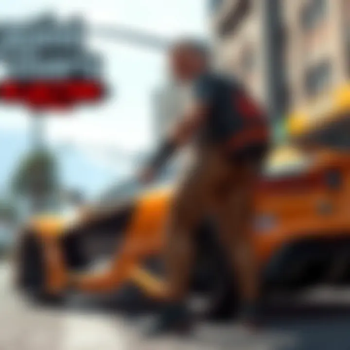 An innovative electric vehicle representing modern technology