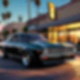 A sleek car ready for sale at Los Santos Customs