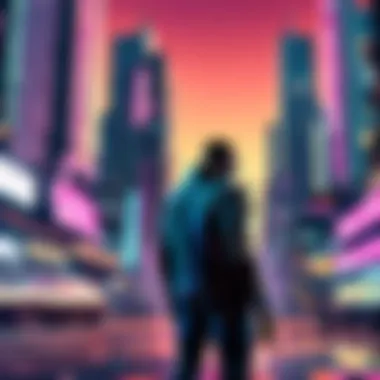 Futuristic Cyberpunk Metropolis Cyberpunk metropolis