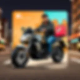 Uber Eats gift card displayed on a sleek modern background