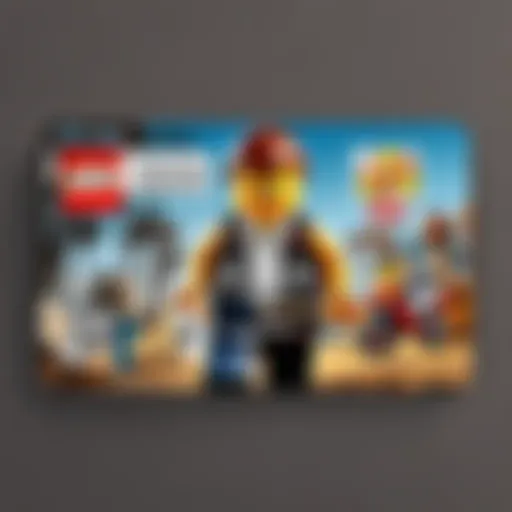 LEGO gift card displayed in elegant packaging