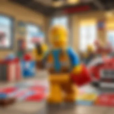 LEGO enthusiast excitedly receiving a LEGO gift card