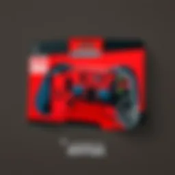 Nintendo Switch gift card design with artistic pattern