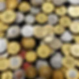 Abstract representation of Runescape coins in a digital world