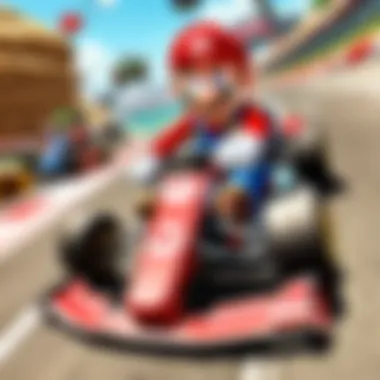 Mario Kart Race Track Action