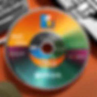 Close-up of a Microsoft Office CD key on a computer screen