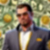 Conceptual representation of digital currency within gaming.