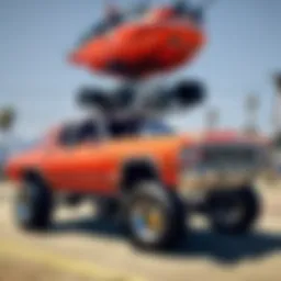 A stunning example of a donk lift vehicle showcasing its unique modifications.
