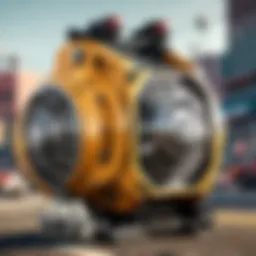 Detailed diagram illustrating the operational mechanism of a rumbler siren