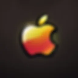 Artistic rendering of Apple logo with magical elements