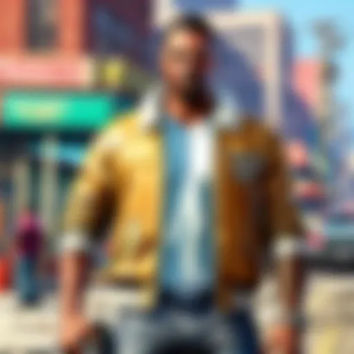 Artistic representation of virtual currency manipulation in GTA game