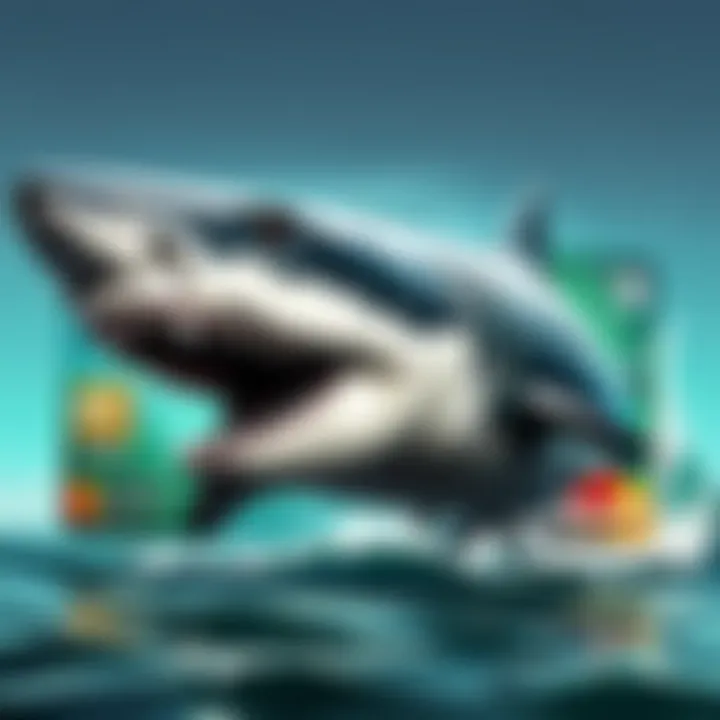 A chart illustrating user engagement levels correlating with the usage of the Megalodon Cash Card.