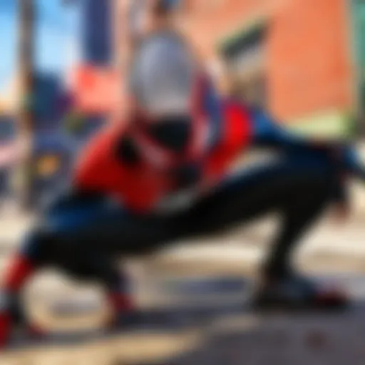 Vibrant Cityscape in Spider-Man: Miles Morales