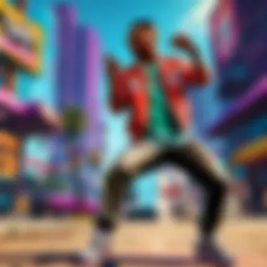 Vibrant Dance Game Background