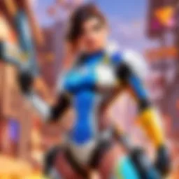 Vibrant Overwatch Characters in Battle