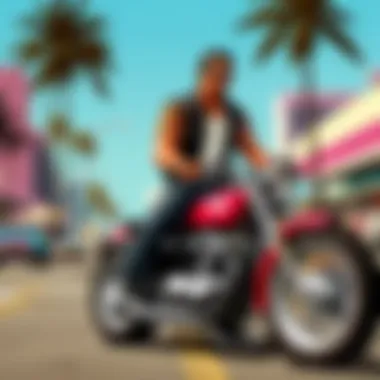 Retro Race Vintage Car Chase in Vice City