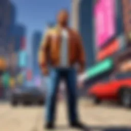 Virtual cityscape in GTA Roleplay Game