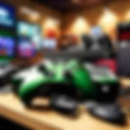 Sleek Xbox One console sitting on a modern gaming desk